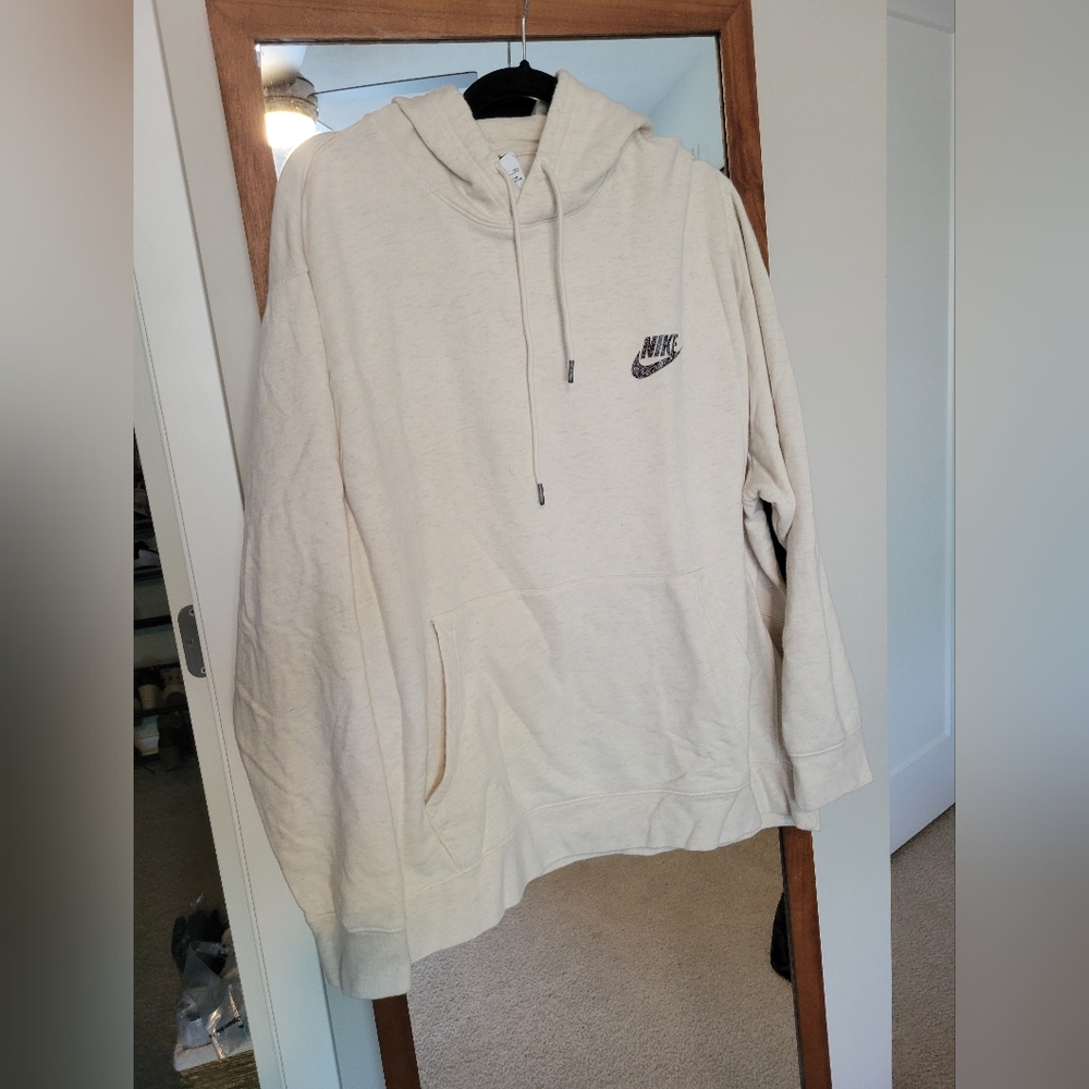 Mens xxl cream nike hoodie